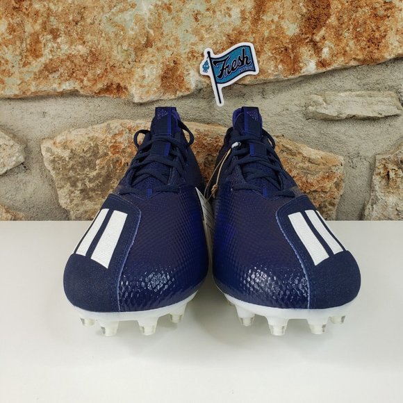 adidas Adizero Scorch Football Cleats Men’s Size 10.5 Navy Blue White FX4250 NEW main image 14